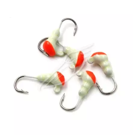 Мормышка &quot;ЯМАН&quot; муравей с ушком., цв.19, с красн. пяткой, d 3, вес 0,3 г (уп.5 шт.)