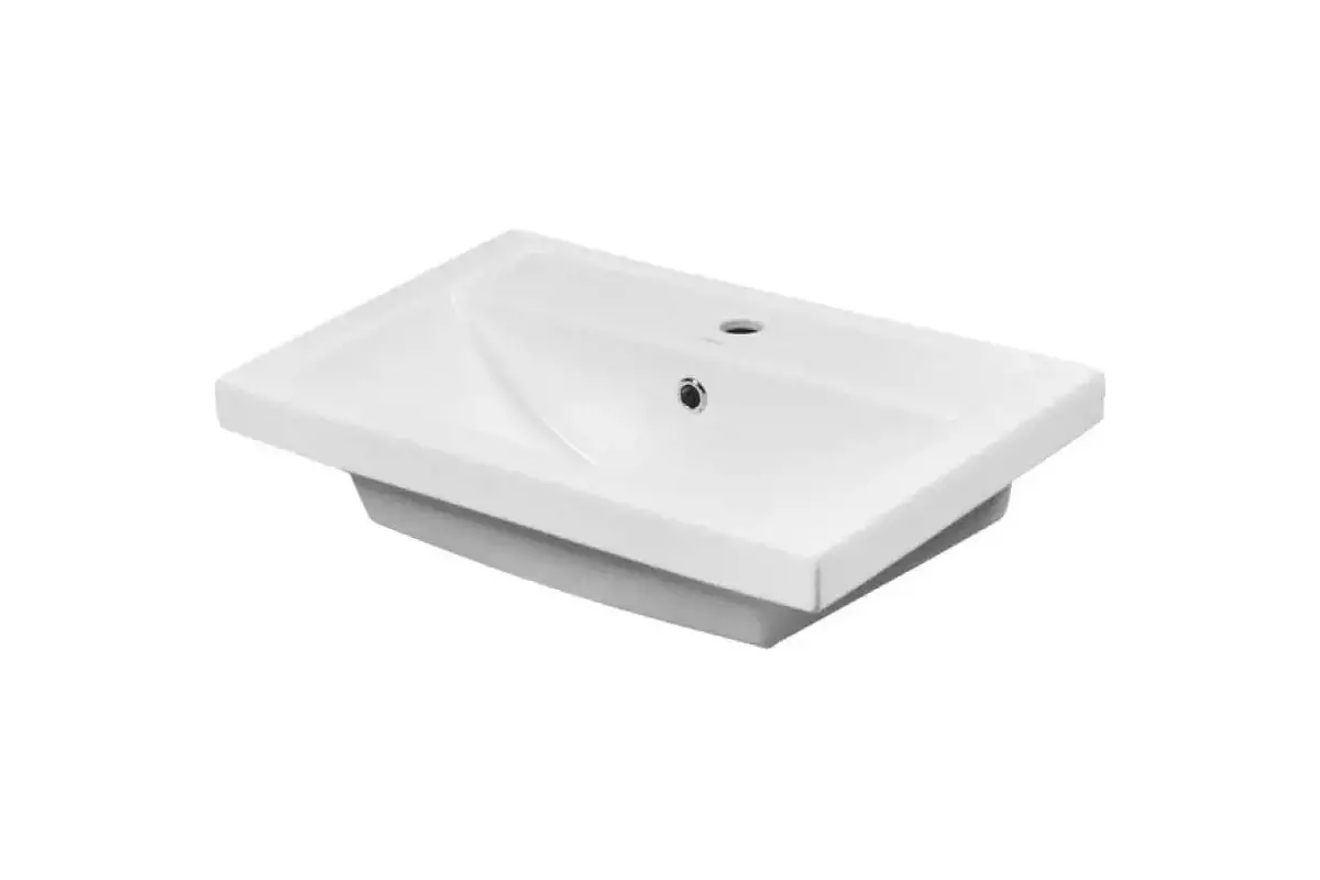 Тумба с раковиной подвесная SanStar Тоскана 60 дуб сонома + рак. Фостер 60, 391.1-1.4.1.КФОС