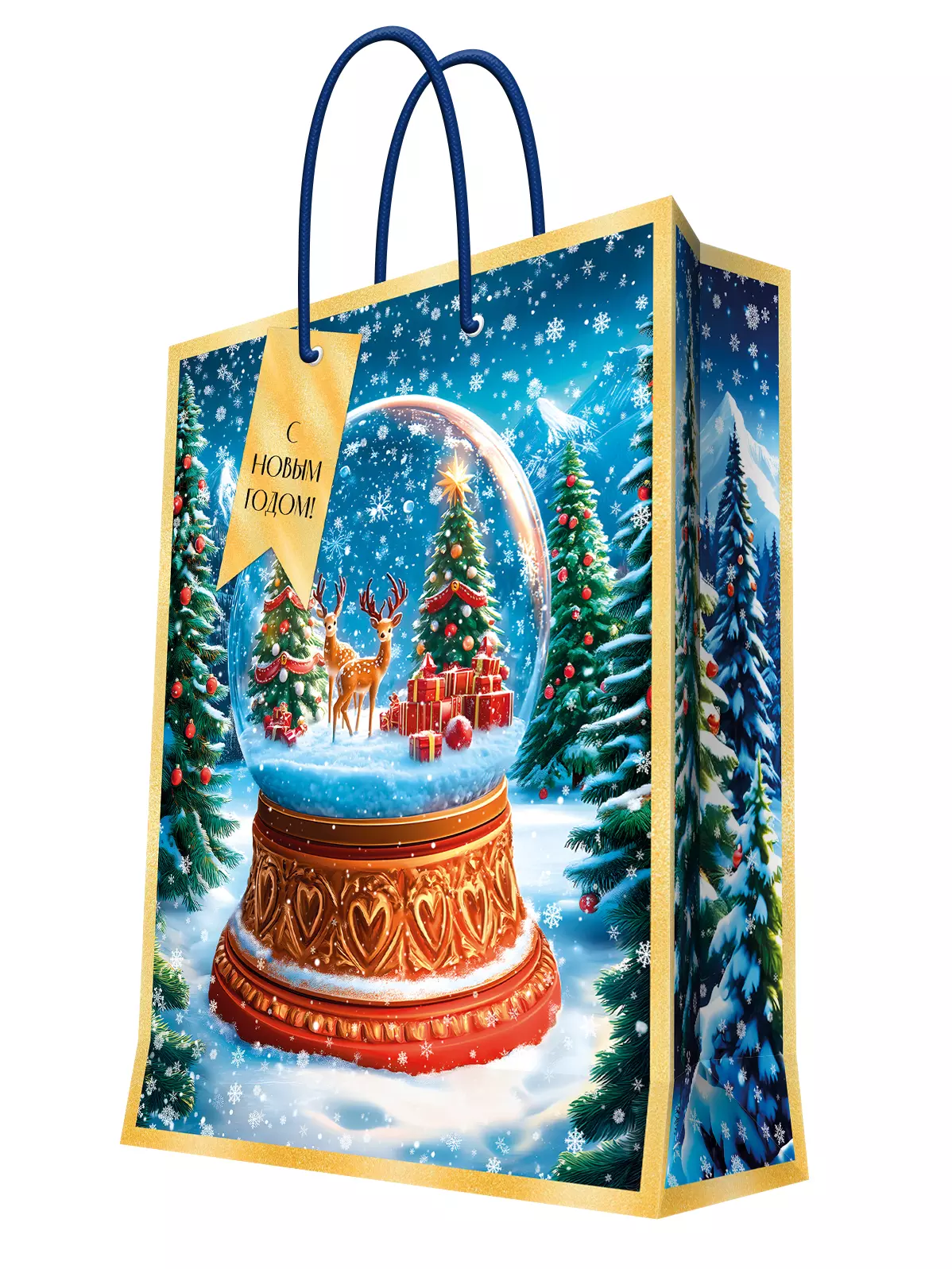 Подарочный пакет с ламинацией 26x32,4x12,7см 95754FE