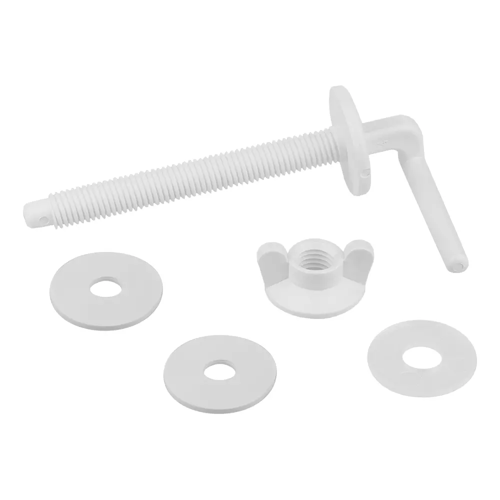 Крепёж сиденья унитаза (пара) белый пластик, MP-У ИС.131948