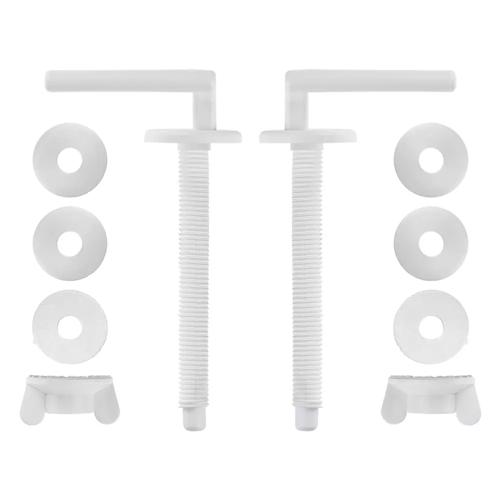 Крепёж сиденья унитаза (пара) белый пластик, MP-У ИС.131948