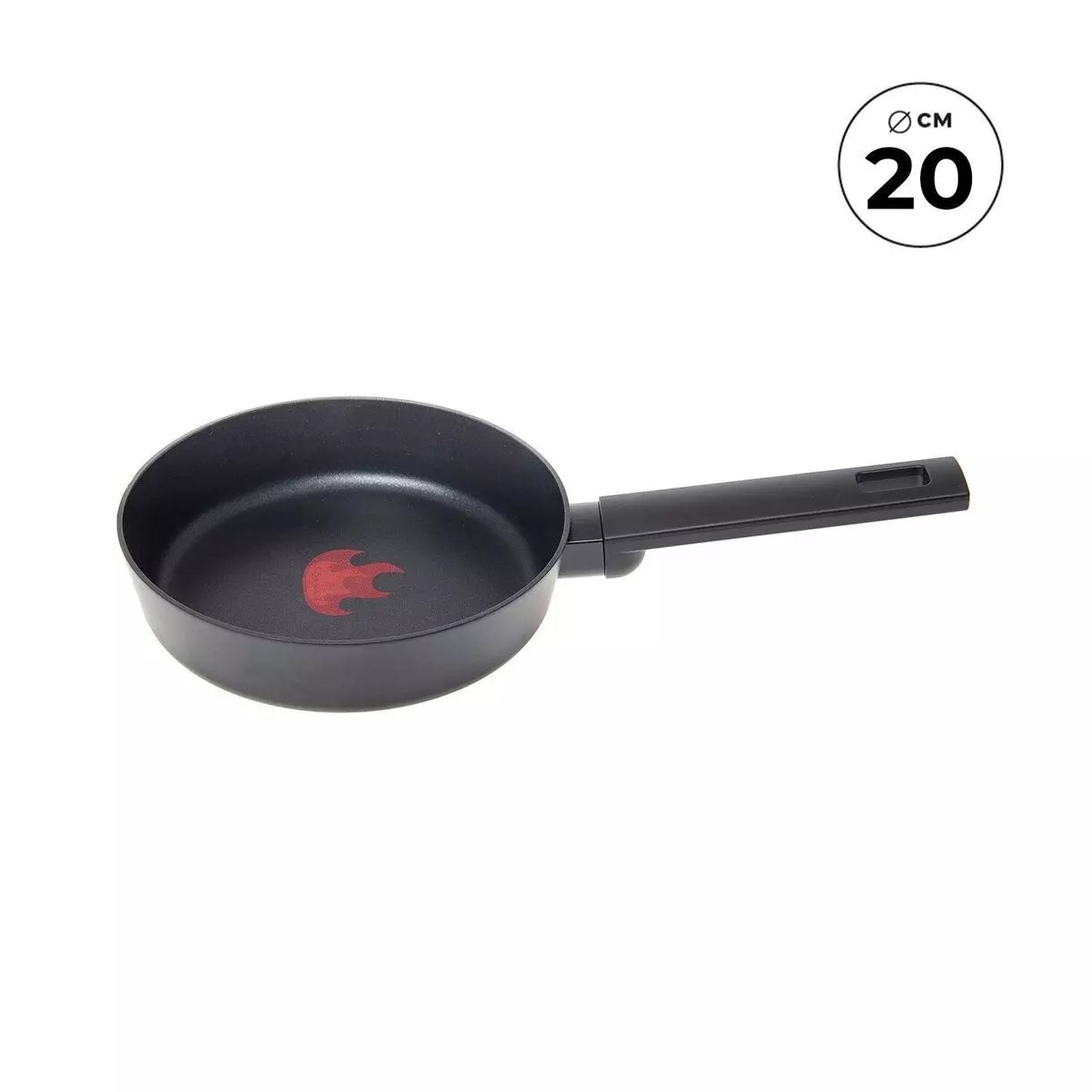 Сковорода 20 см, кованный алюминий, индукция,"Раскаленный докрасна" Home Queen