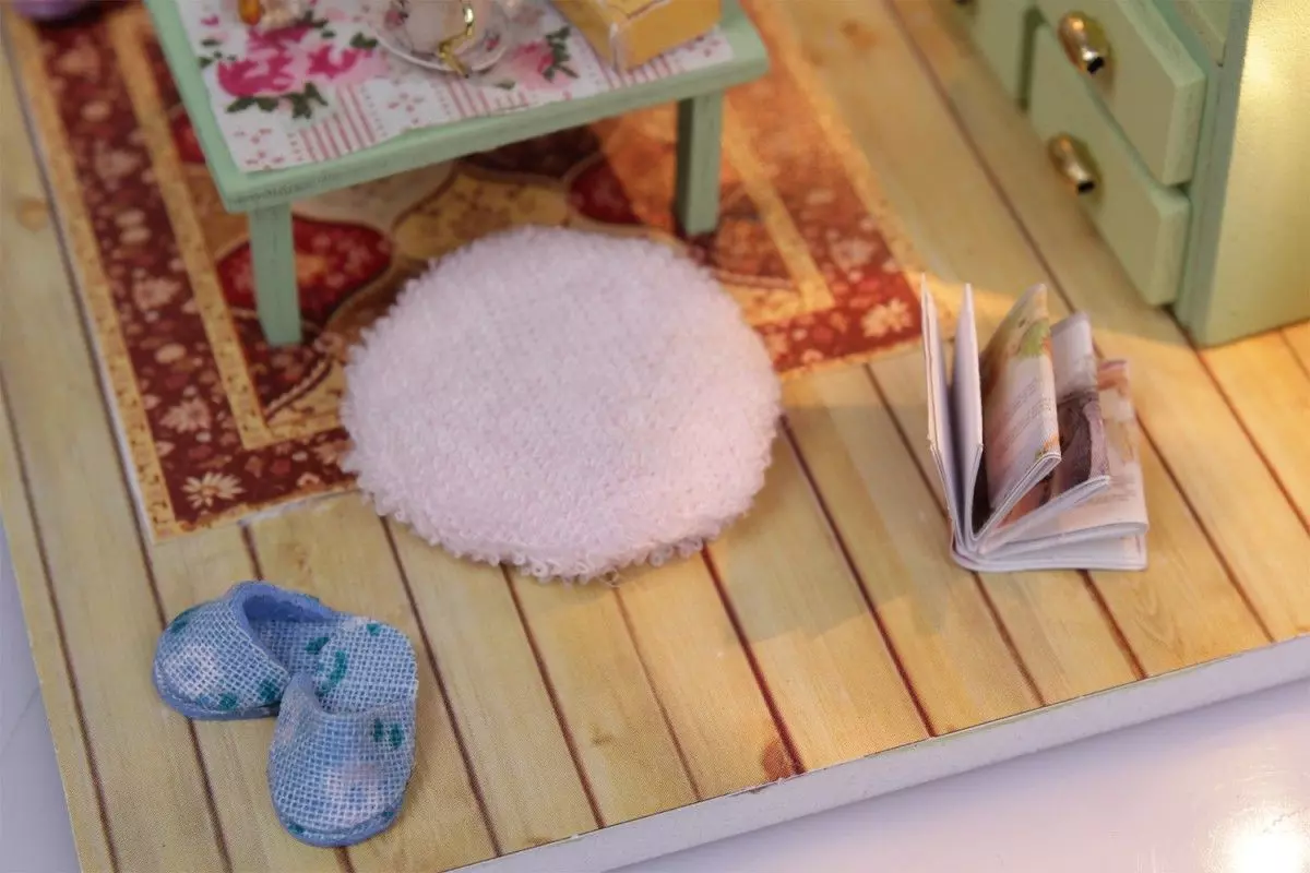 Румбокс интерьерный конструктор MiniHouse Чай вдвоем с фигурками Hobby Day M012