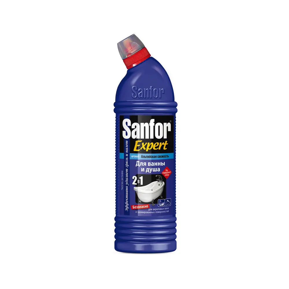 Чистящее средство Sanfor для ванн/душа Expert Альп. свежесть 750мл