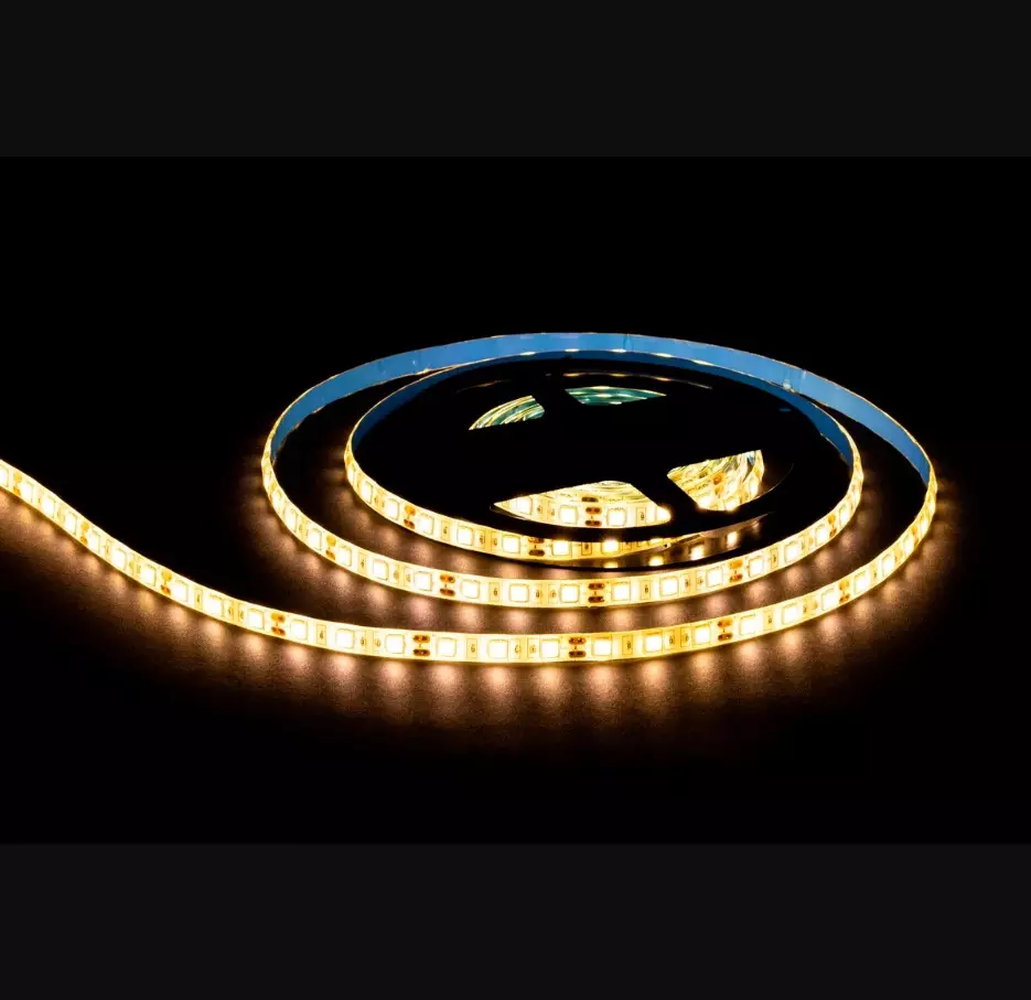 Светодиодная лента 12В 14.4Вт/м 600Лм/м 3000К 5м 10мм CRI&gt;80 SMD5050 60шт/м IP65 OGM LSE-273