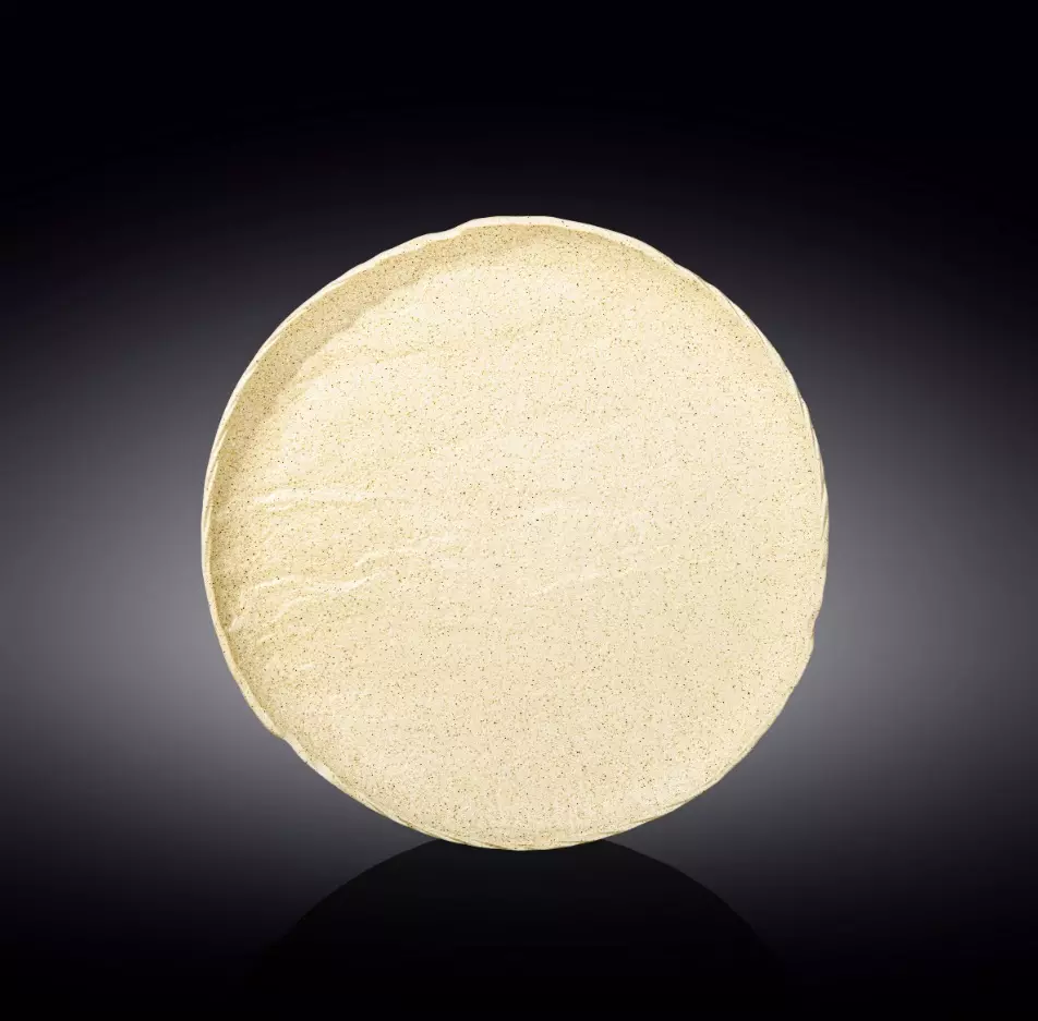 Тарелка круглая 25,5 см SANDSTONE фарфор песочный цвет Wilmax WL-661326/A