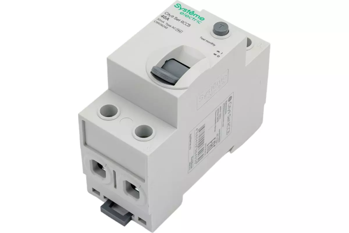 УЗО Systeme Electric City 2п 40А 30мА тип AC 230В SE C9R36240