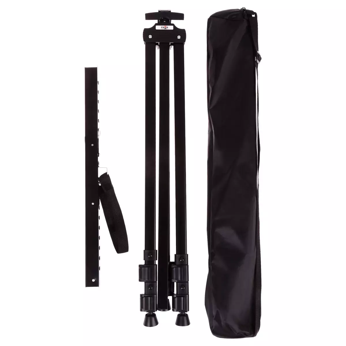 Мольберт 110х106х184 см,алюминиевый переносной с полкой и держателем для кистей, с чехлом, Гамма