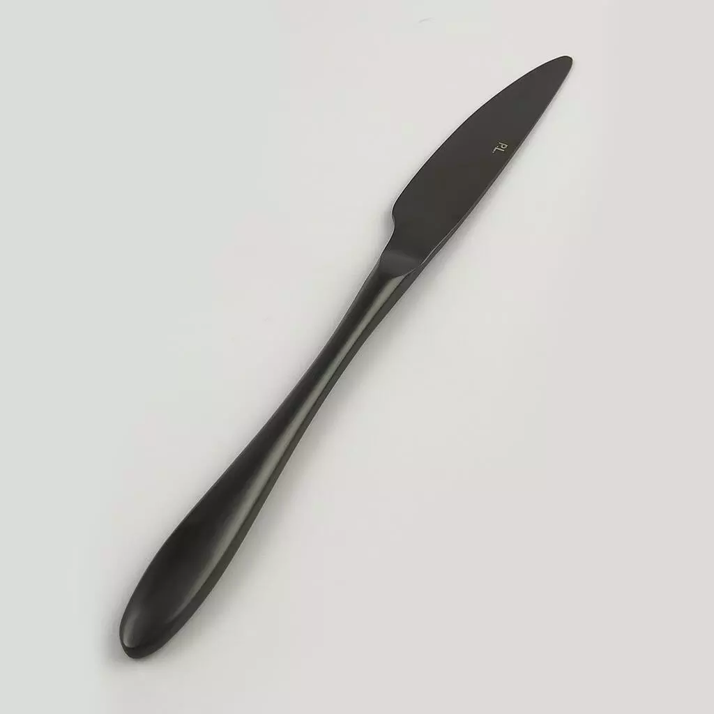 Нож столовый 23,5 см матовый черный PVD Alessi-Black P.L 1170 (81280009)