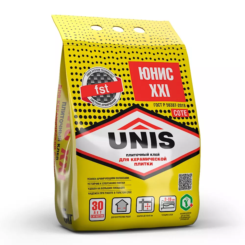 Клей для плитки Unis XXI 5 кг