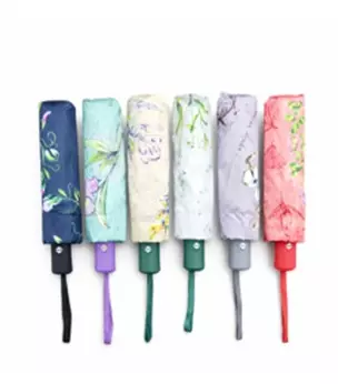 Зонт женский полный автомат мультиколор сатин JIN