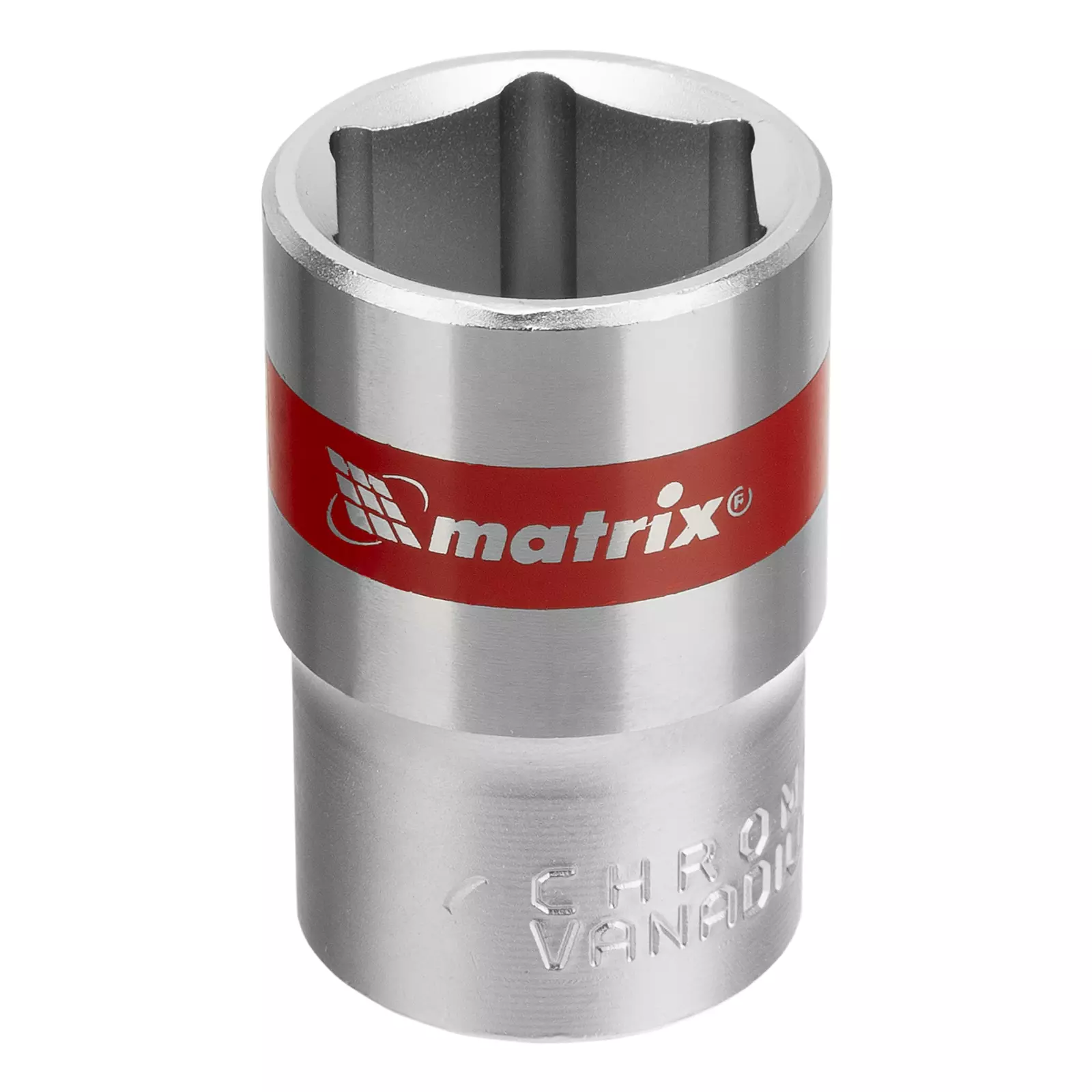 Головка торцевая 18мм, 6-гранная Matrix 13118 CrV 1/2&quot; хром