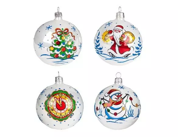 Новогодние шары Морозный (набор 4 шт) С529