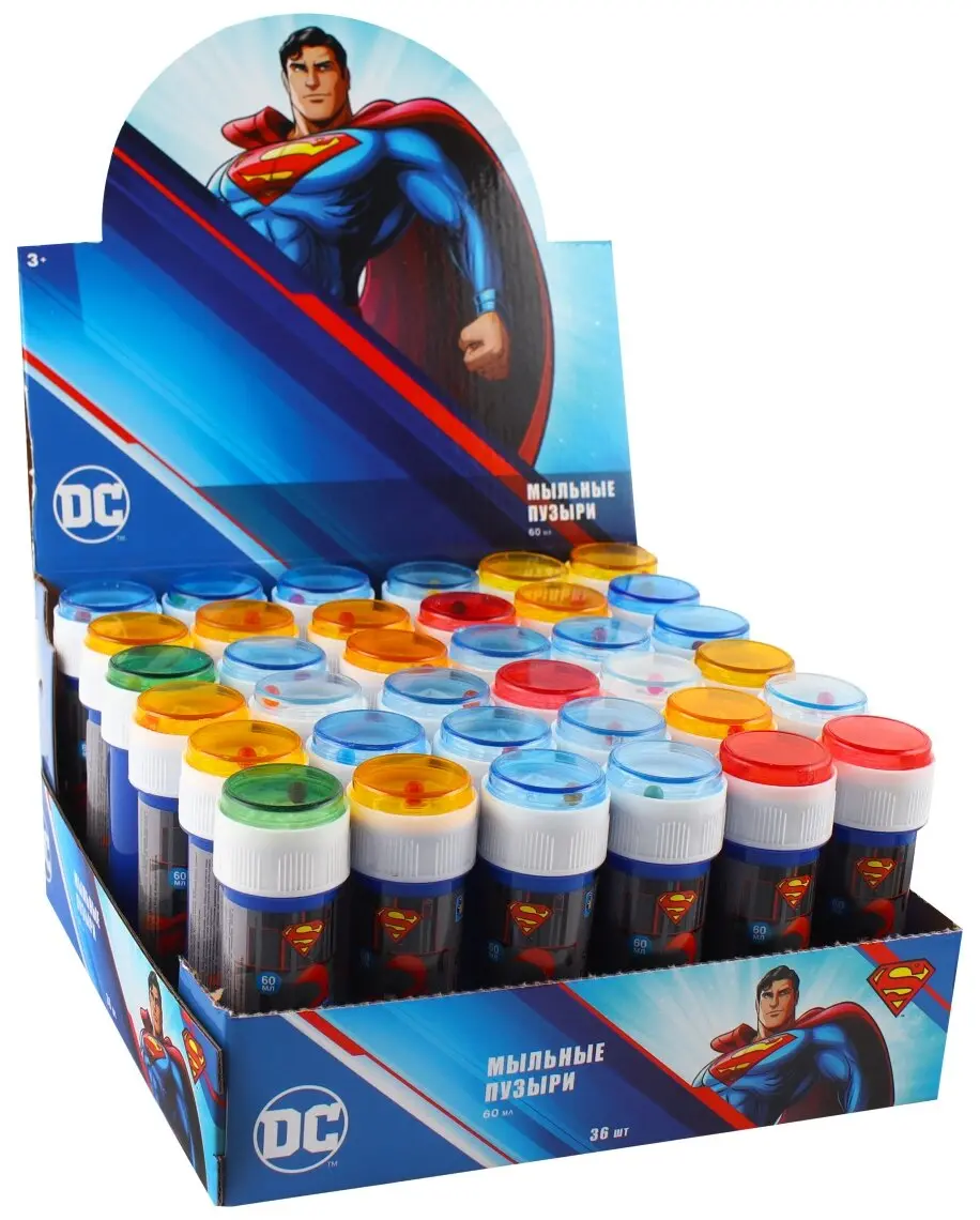 Мыльные пузыри 1TOY Superman  60 мл