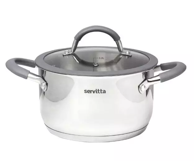 Кастрюля с крышкой Servitta 3 литра серия KITCHEN FANTASY Sr0104