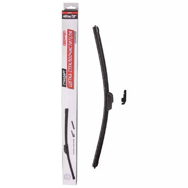 Щетка стеклоочистителя всесезонная безкаркасная 475 мм (19") SKYWAY СТАНДАРТ S02701022