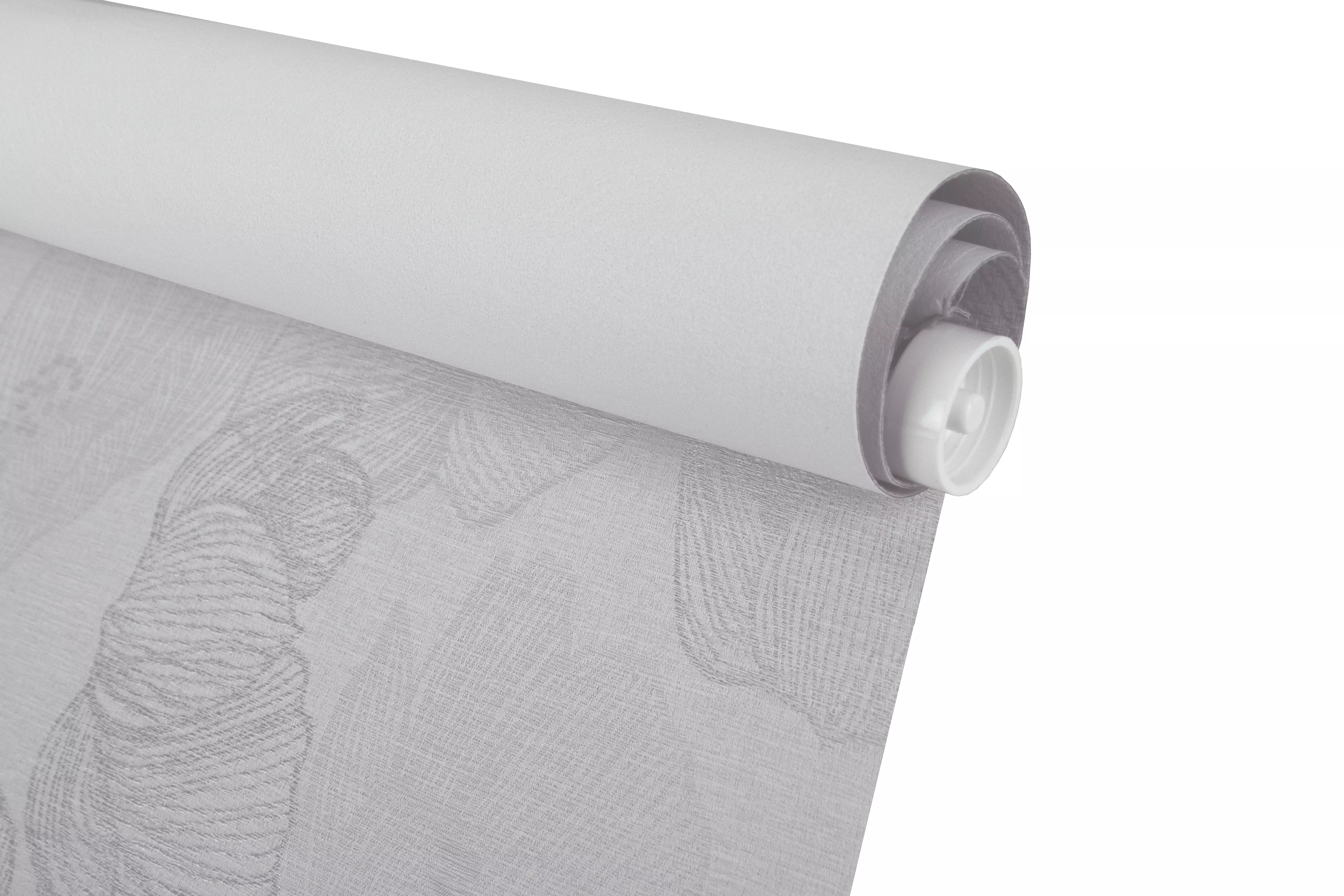 Рулонная штора блэкаут флора 80 (76)*160 см темно-серый Магеллан