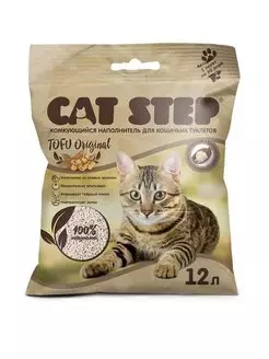 Наполнитель CAT STEP Tofu Original, 12 л