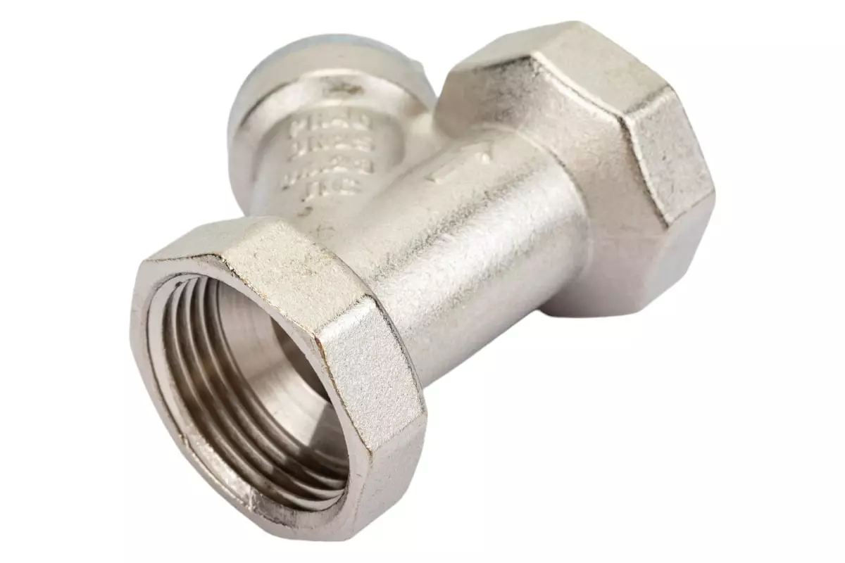 Фильтр грубой очистки воды косой сетчатый 1" ВР/ВР, никель, AQUALINK 02335