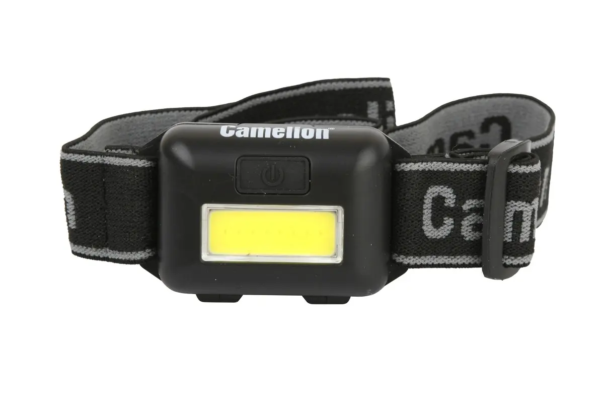 13748  Camelion LED5355  (фонарь налобн, черн.,1Вт COB LED, 3 реж, 3XAAA, пласт, блист)