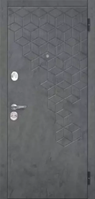 Дверь входная металл. 7,5 Феникс Линии велюр белый софт (860мм) левая