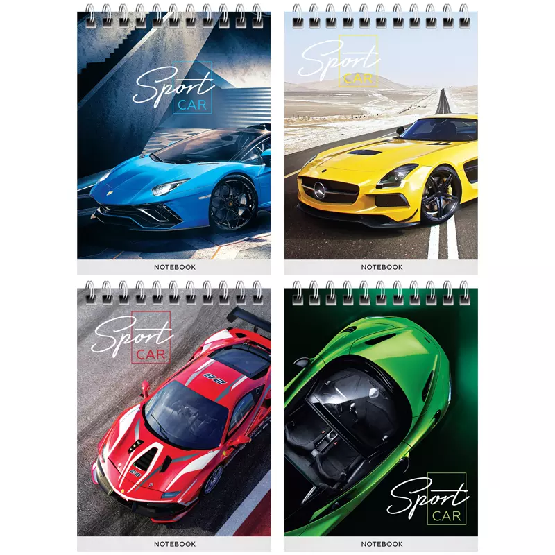 Блокнот А6 40л. на гребне ArtSpace &quot;Гонки. Sport cars