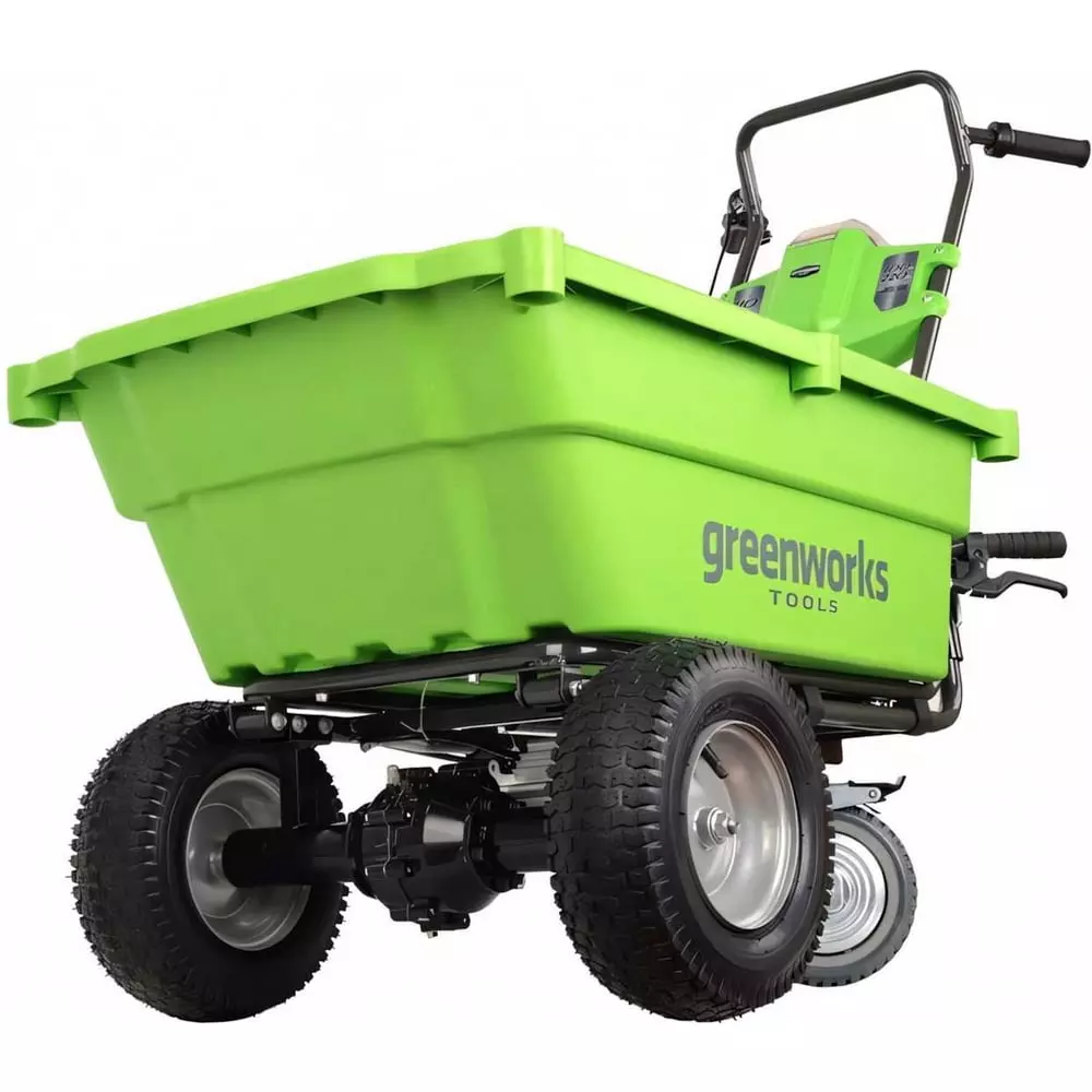 Садовая тележка самоходная Greenworks G40GC, 40V, 106 л, без АКБ и ЗУ