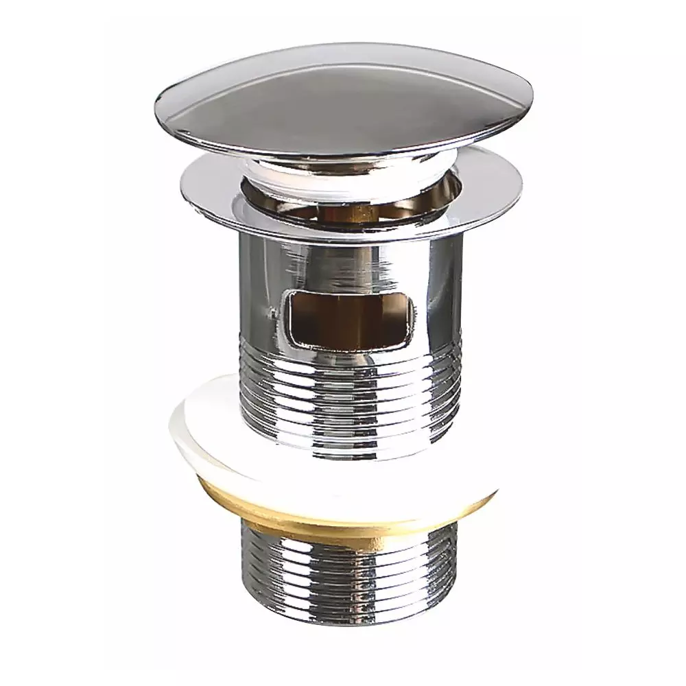 Донный клапан 1 1/4&quot;, клик-клак с переливом (круглый), MP-У