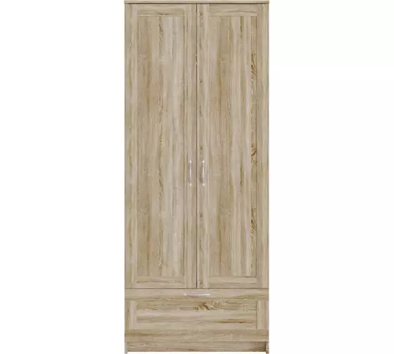 Шкаф для одежды СИРИУС  2 двери и 1 (ящик сонома)