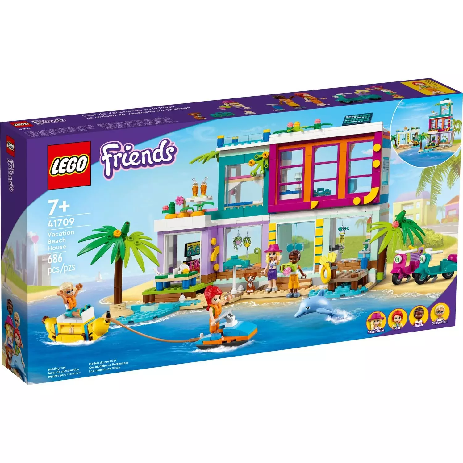 Конструктор LEGO 41709 FRIENDS Пляжный домдля отдыха