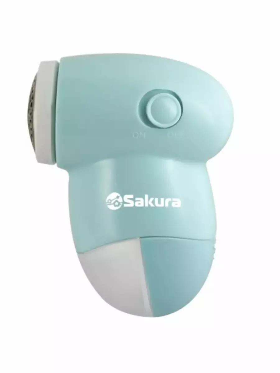 Миниочиститель для одежды, 30 мм, нож хромоникелевый, 2xAA, мятный, SAKURA, SA-5202M