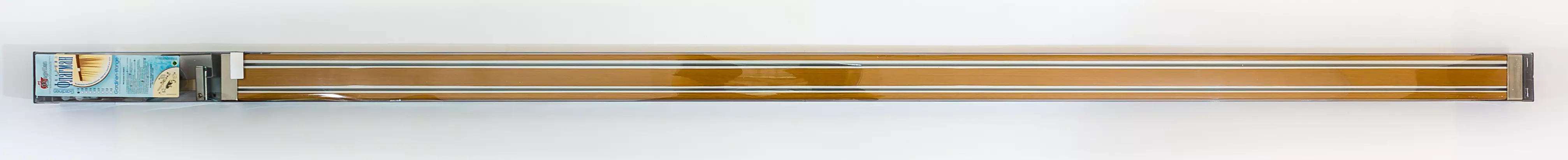 Карниз для штор 300 см двухрядный пластиковый орех Флагман