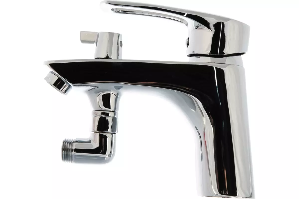 Смеситель на борт ванны на 1 отверстие, хром, Rossinka T40-38, латунь