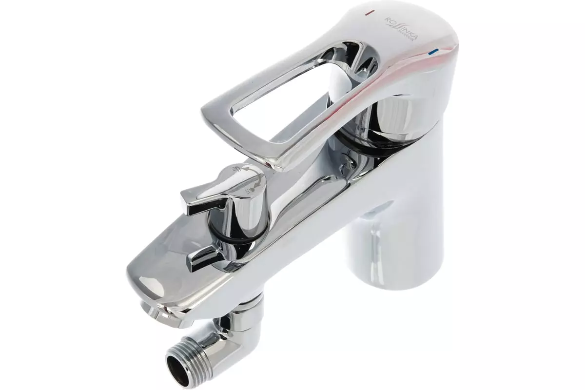 Смеситель на борт ванны на 1 отверстие, хром, Rossinka T40-38, латунь