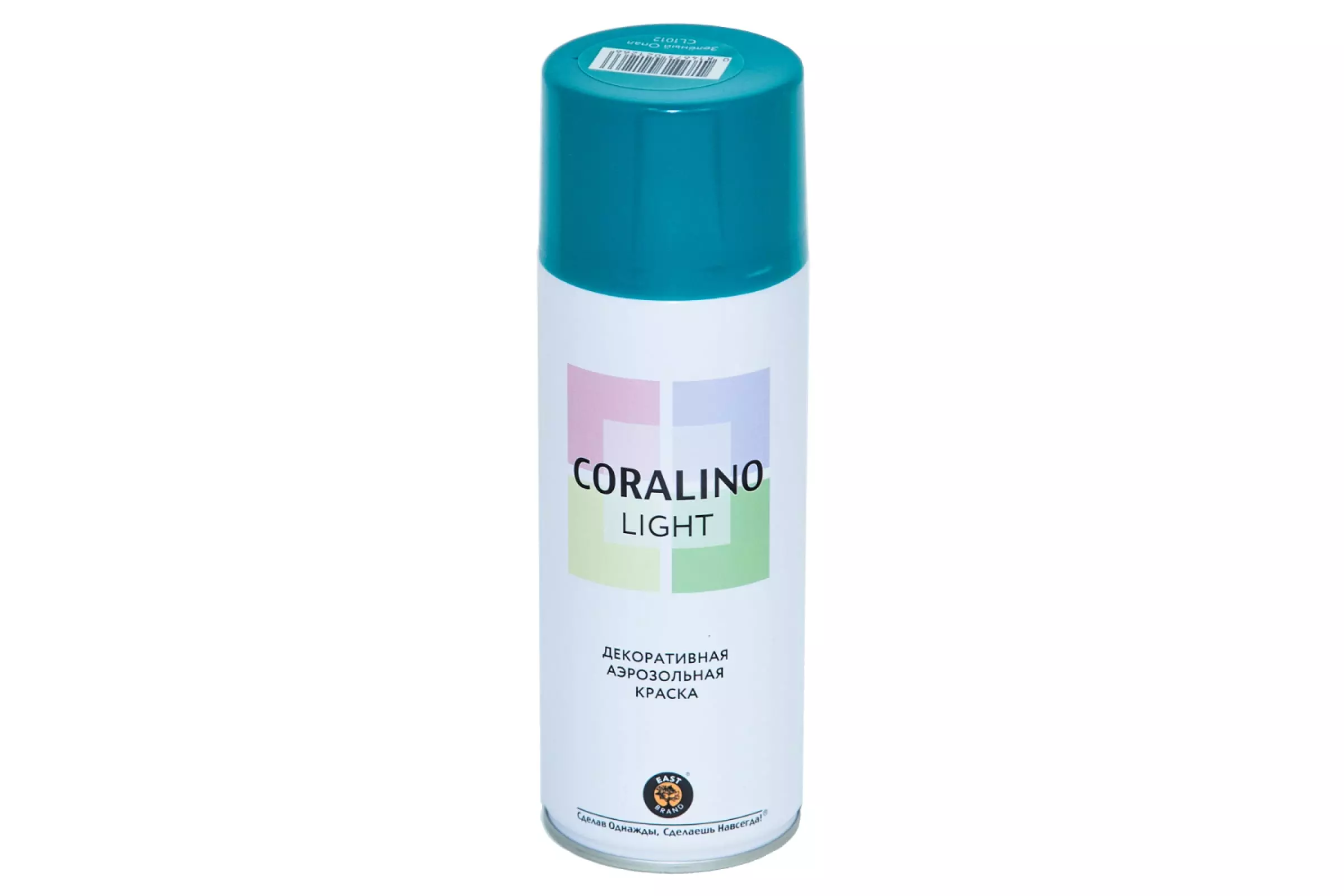 Аэрозольная краска Coralino LIGHT 520 мл/200 г зелёный опал CL1012