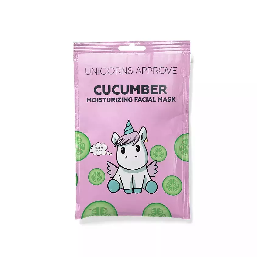 Маска для лица тканевая UNICORNS APPROVE Увлажняющаяс экстрактом огурца 28 мл