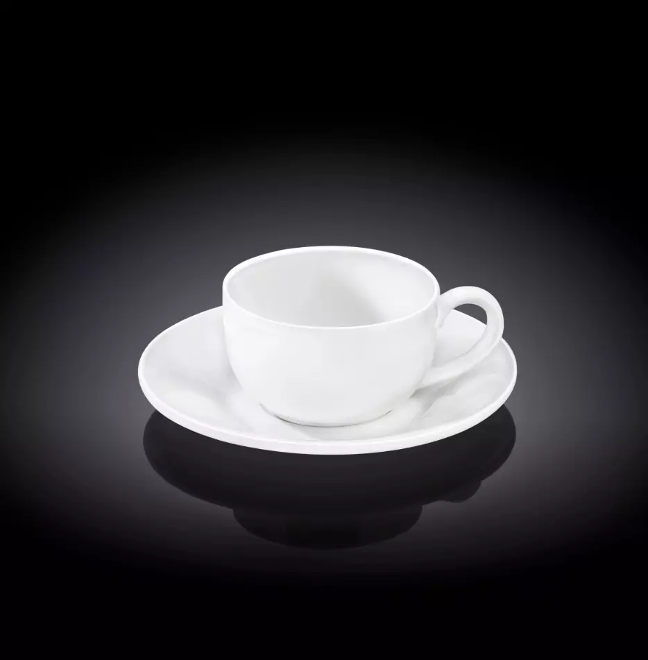 Чашка кофейная и блюдце 100 мл фарфор Wilmax WL-993002/AB