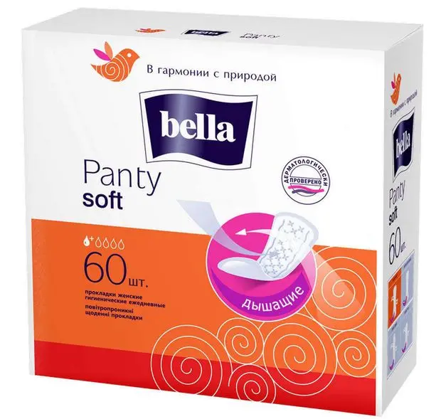 Ежедневные прокладки bella Panty Soft 60 шт
