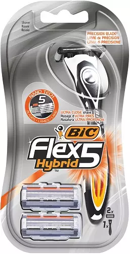 Бритва BIC Flex 5 Hybrid ручка + 2 кассеты