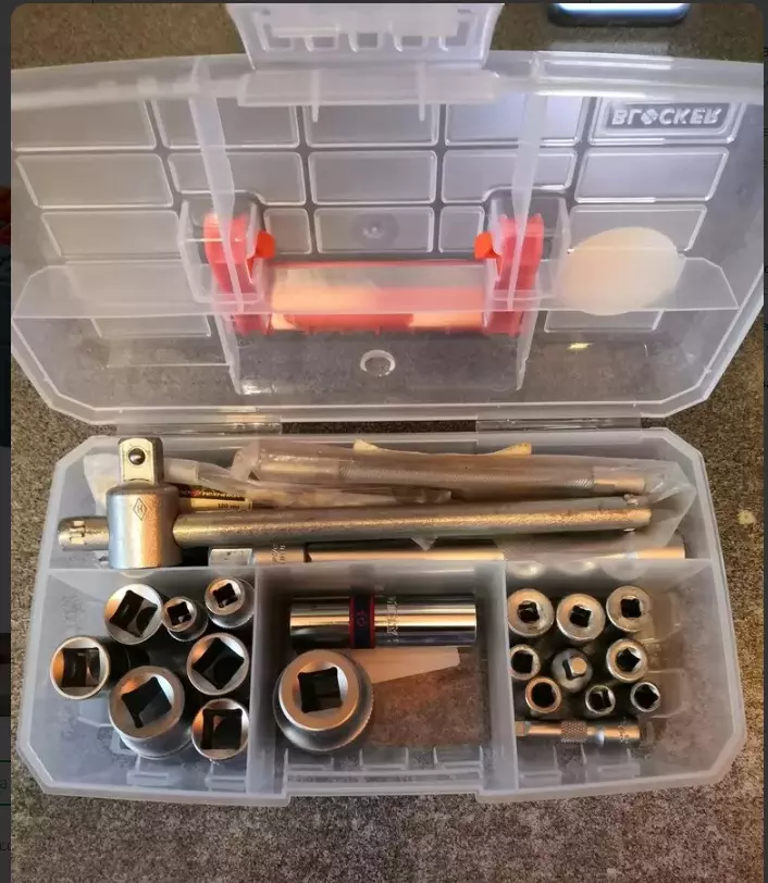 Органайзер для хранения мелочей 236х131х84 мм Бокс 4 секции PR Blocker Techniker 9&quot;прозрачный