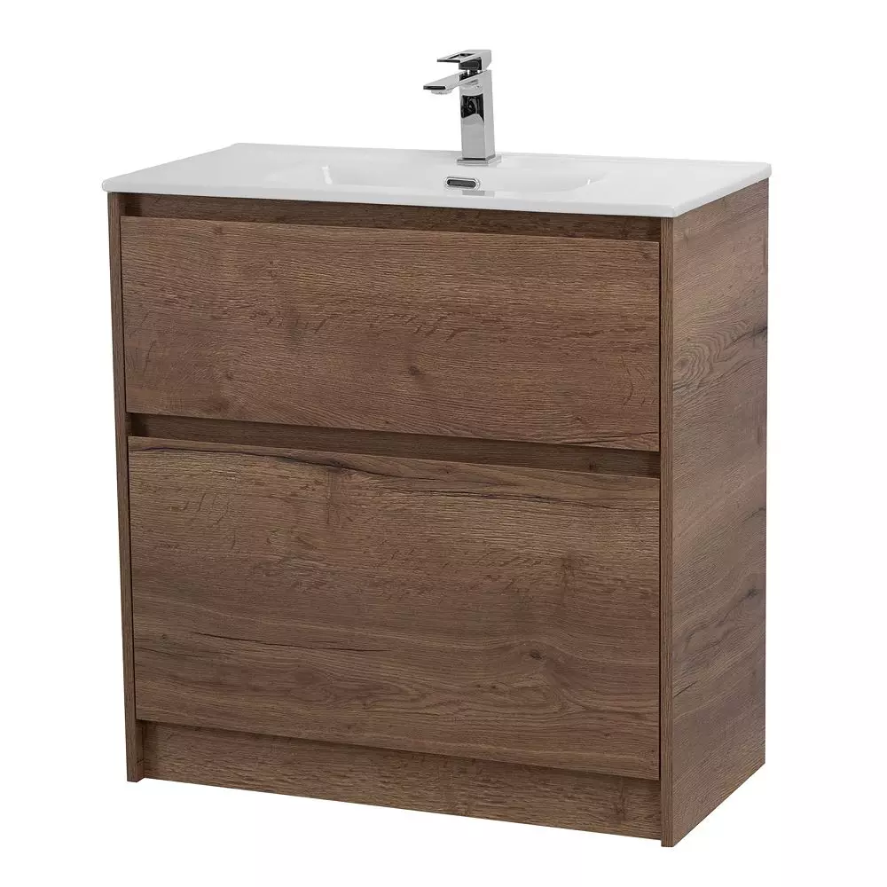 Тумба под раковину напольная BelBagno Rovere Tabacco KRAFT-800-2C-PIA-RT (Без Раковины!)