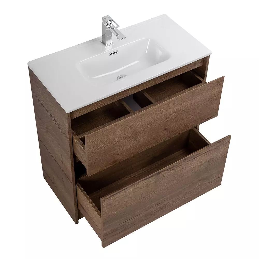 Тумба под раковину напольная BelBagno Rovere Tabacco KRAFT-800-2C-PIA-RT (Без Раковины!)