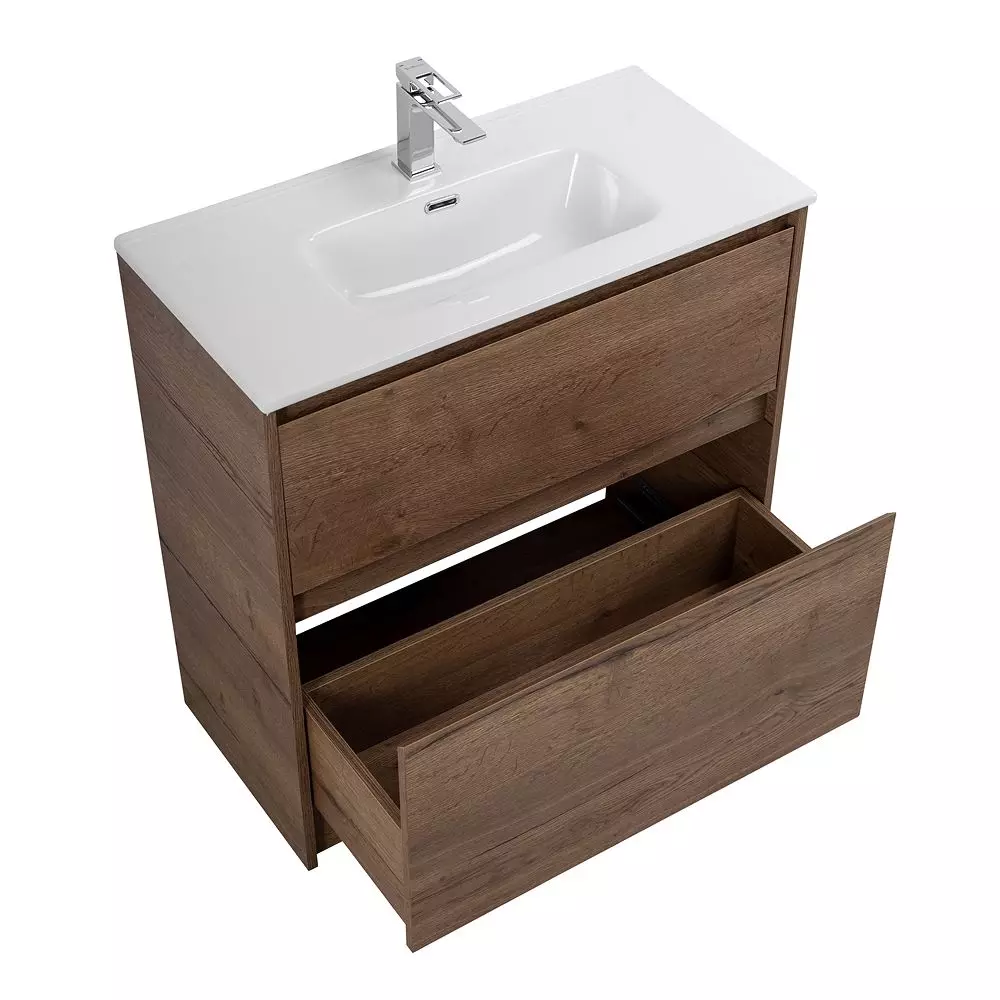 Тумба под раковину напольная BelBagno Rovere Tabacco KRAFT-800-2C-PIA-RT (Без Раковины!)