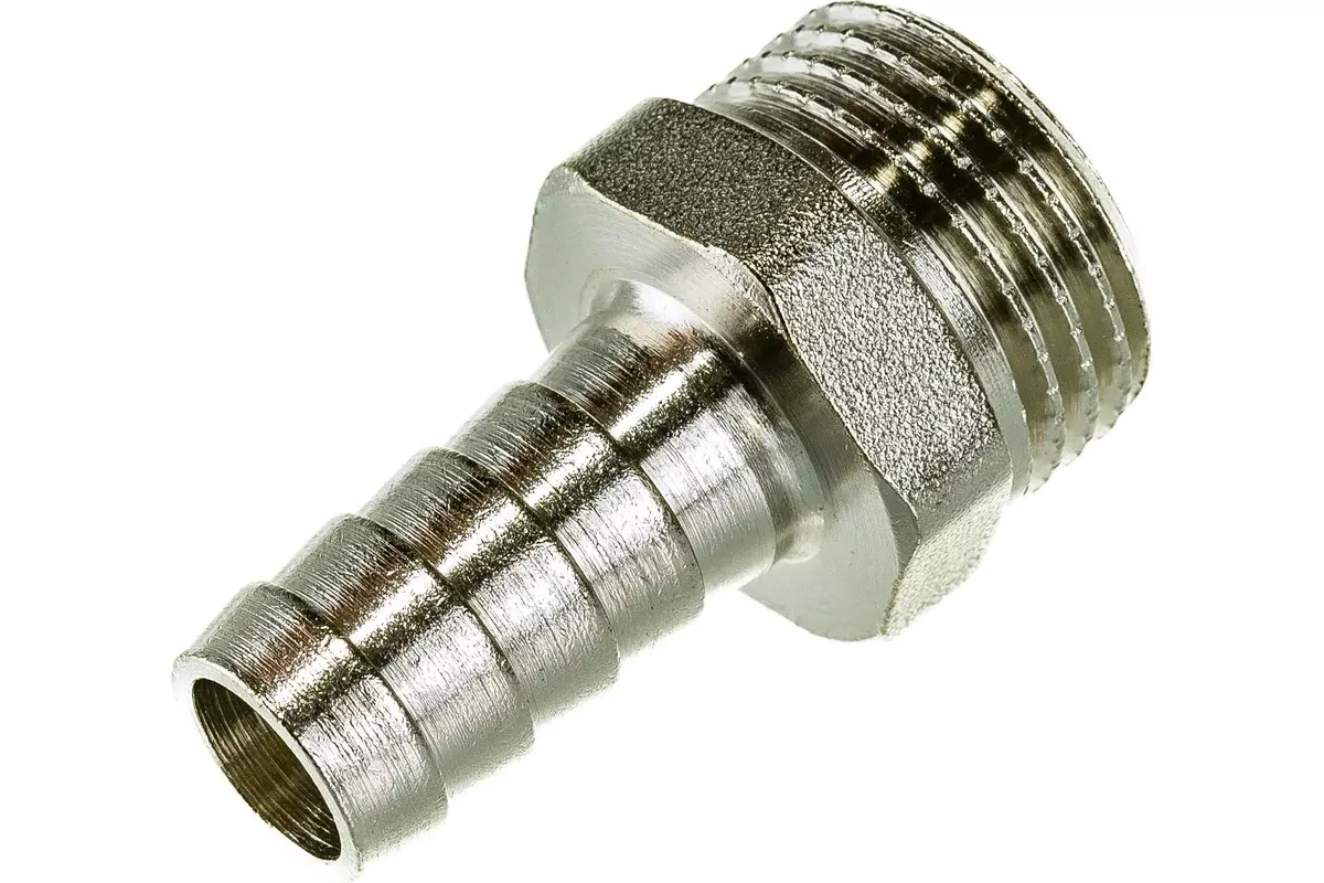 Штуцер для шланга 1/2&quot;х12 мм, НР, никель, CTM