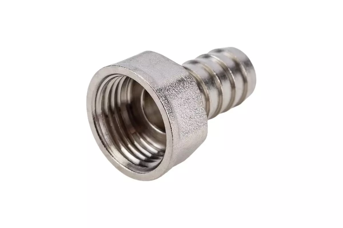 Штуцер для шланга 1/2&quot;х14 мм, ВР, никель, CTM 