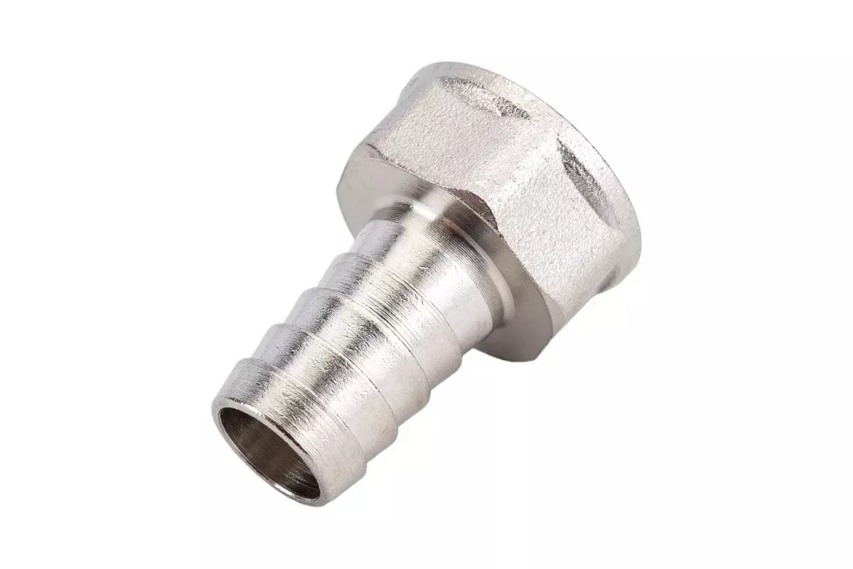 Штуцер для шланга 1/2&quot;х14 мм, ВР, никель, CTM 