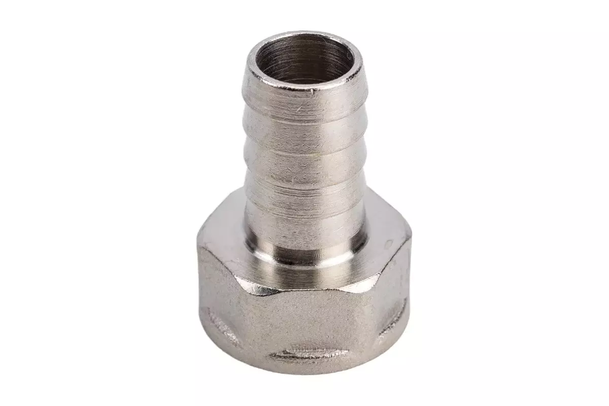 Штуцер для шланга 1/2&quot;х14 мм, ВР, никель, CTM 