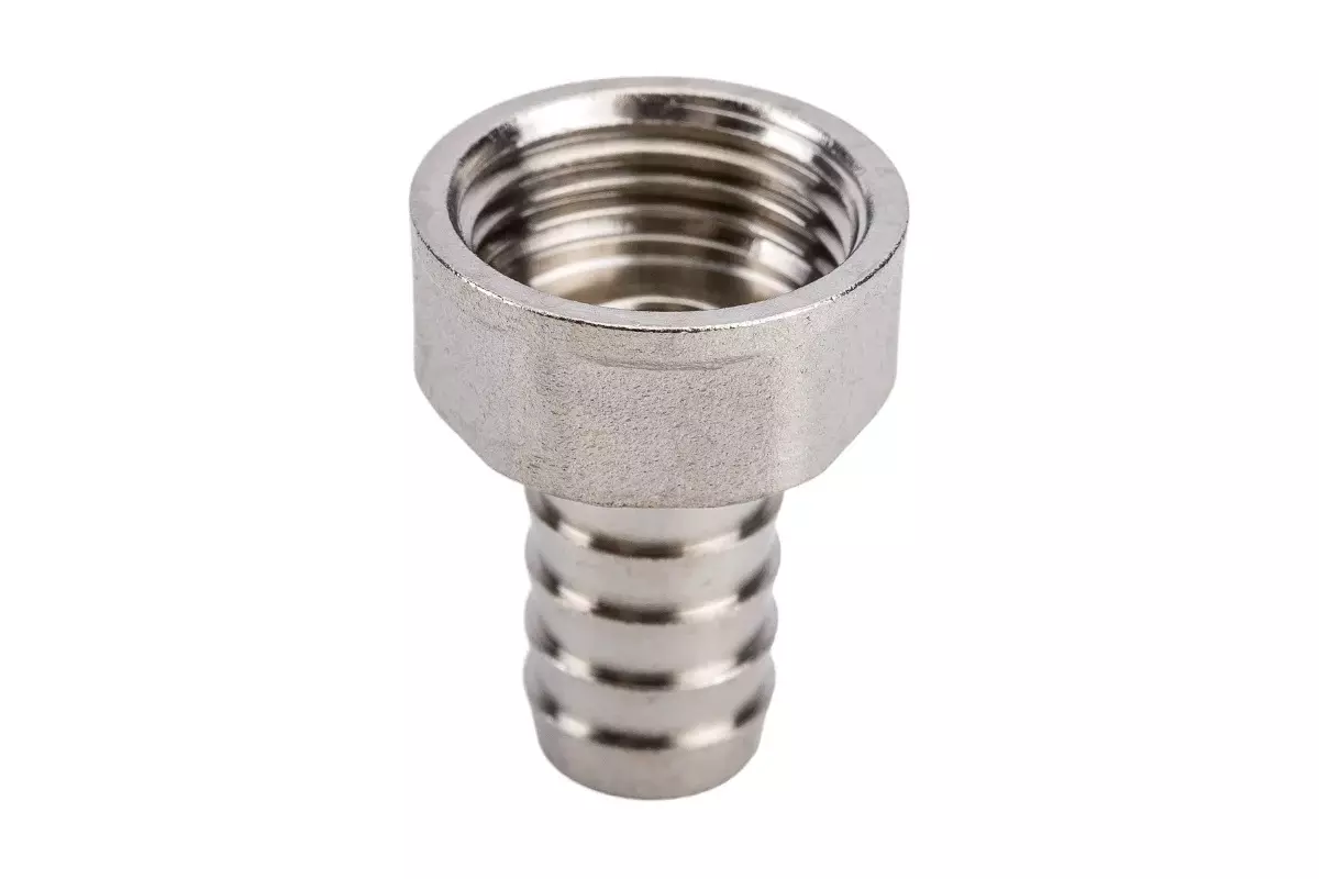Штуцер для шланга 1/2&quot;х14 мм, ВР, никель, CTM 
