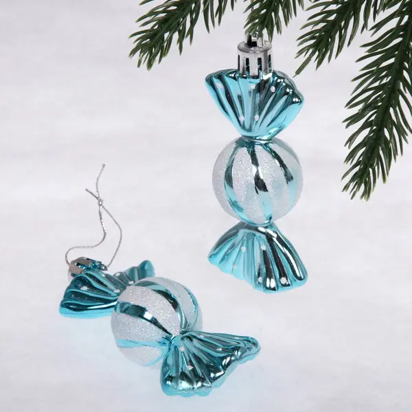Елочные украшения Таинственное очарование Конфетки 8 см (2 шт) голубой 916-0340