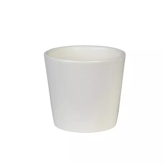 Керамический Горшок Конус Белый d-10см 0,4л